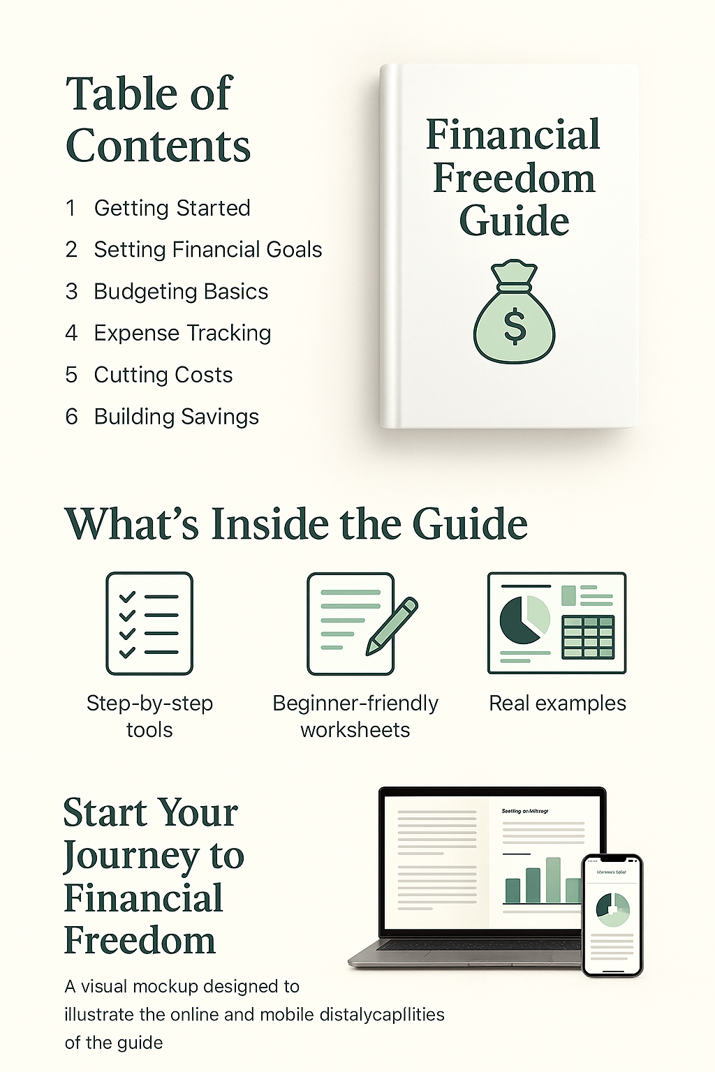 Financial Freedom Guide ebook mockup